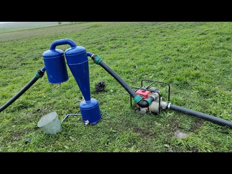 Видео: Полив поля из реки.