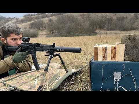 Видео: Сколько досок пробьёт Сайга 9 ? Давайте проверим ! #оружие #ak47 #пуля #gun