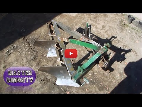 Видео: Саморобний 2х корпусний пуг для мінітрактора. Частина 2-Рама для плугів та розміри !