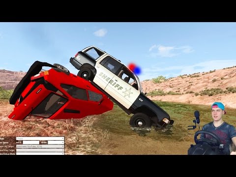 Видео: ПОЛИЦЕЙСКАЯ ПОГОНЯ в BEAMNG DRIVE + РУЛЬ