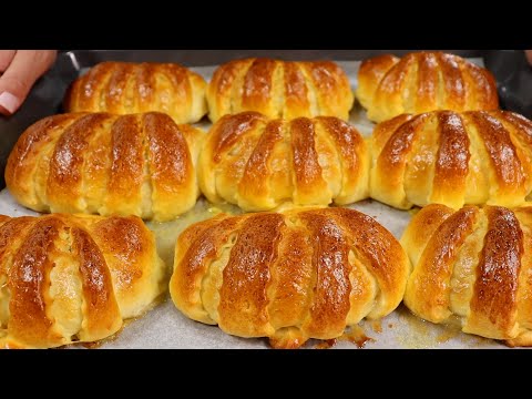 Видео: Пуховые БУЛОЧКИ С ЯБЛОКАМИ 🍎 Всегда удачное тесто! Простой РЕЦЕПТ домашних булочек!