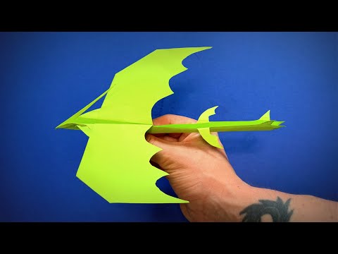 Видео: Как сделать самолетик из бумаги Дракона | Оригами Самолет