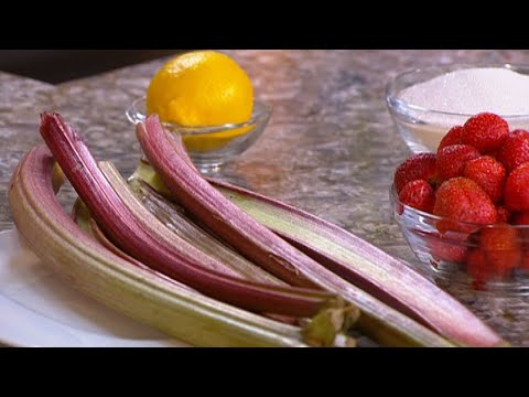 Видео: Джем из ревеня с клубникой. Ревень с медом. Маринованный ревень
