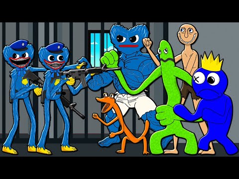 Видео: ВСЕ СЕРИИ ТЮРЬМА МОНСТРОВ! РАДУЖНЫЕ ДРУЗЬЯ ХАГИ ВАГИ И ЧЕЛОВЕК ЗА ОКНОМ Мультик Анимация