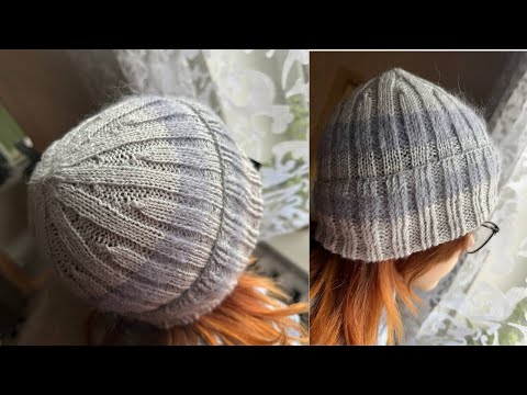 Видео: ШАПКА с красивой макушкой из остатков пряжи резинкой 3*2 !|Knitted HAT 3*2 with a beautiful crown