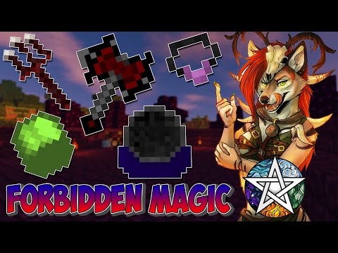 Видео: Обзор/Гайд по моду Forbidden Magic на Майнкрафт версии 1.7.10