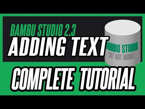 Видео: СЕКРЕТ безупречного 3D-текста в Bambu Studio 2.3