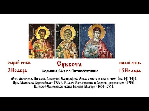 Видео: 15.11.2025  Божественная Литургия. Суббота. Седмица 23-я по Пятидесятнице.