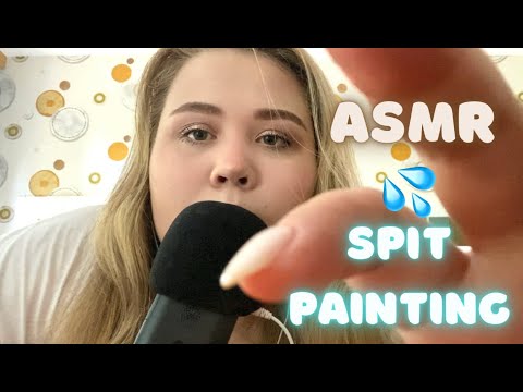 Видео: ASMR 👅💦 Spit Painting/АСМР👅💦Макияж слюнкой