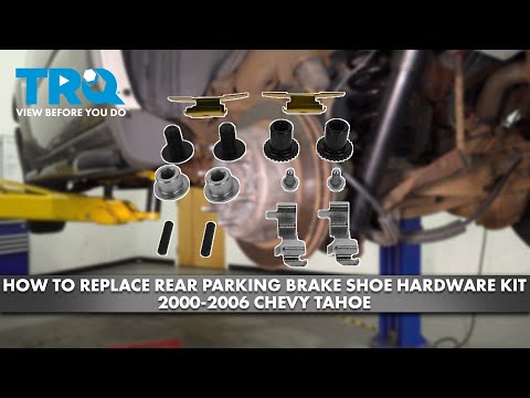 Видео: Как заменить комплект креплений для задних колодок стояночного тормоза на Chevrolet Tahoe 2000-20...