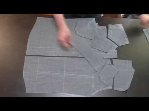 Видео: джинсовая рубашка, обработка планок и вытачек.