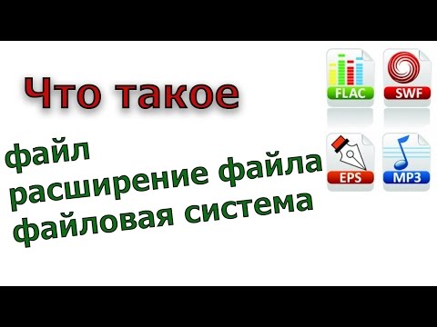 Видео: Что такое файл, расширение файлов, файловая система компьютера