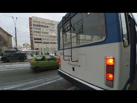 Видео: Троллейбус "5421 по 4" Петербурга 12-***: ВМЗ-5298.00 (ВМЗ-375) 5421 по №4 (14.12.22)