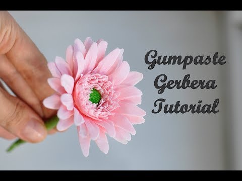 Видео: Gumpaste Gerbera Tutorial.Гербера из мастики. Sugar Flowers. Fondant Flowers.