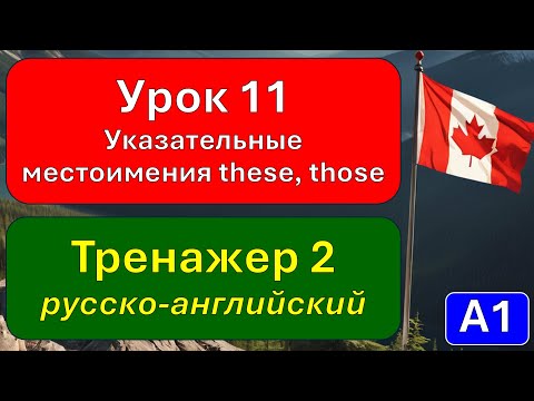 Видео: A1, урок 11, тренажер 2: говорим о личных вещах с указательными местоимениями these, those.