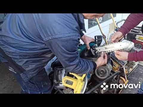 Видео: Makita UC3020A установка цепи