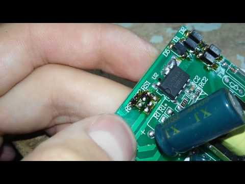 Видео: Почему перегорают светодиодные лампы? (одна из причин)