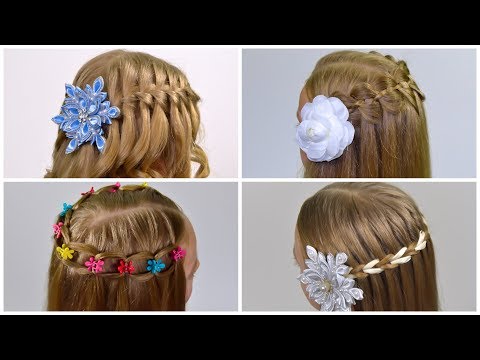 Видео: 4 варианта Прически ВОДОПАД | Коса ВОДОПАД ✦ Техника плетения для прямых и кудрявых волос