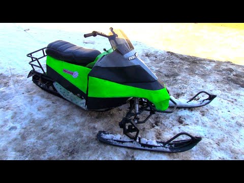 Видео: Полностью самодельный валящий ЭЛЕКТРО снегоход, финал!!