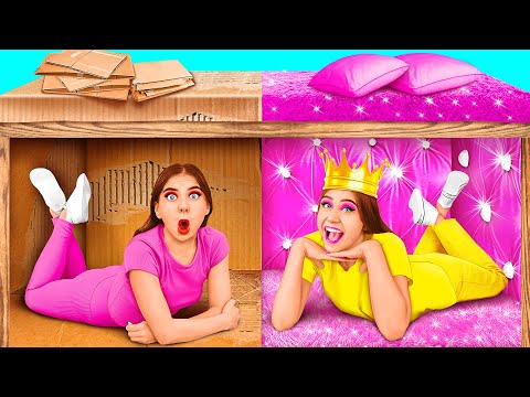 Видео: Секретный Домик Под Кроватью | Богатая vs Бедная Смешные Моменты от TeenTeam Challenge