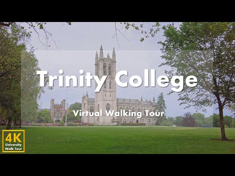 Видео: Тринити-колледж (Trinity College) - Виртуальная пешеходная экскурсия [4k 60fps]