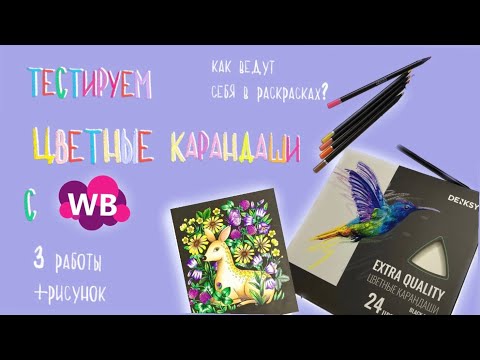 Видео: Обзор на карандаши Denksy | карандаши с Wildberries