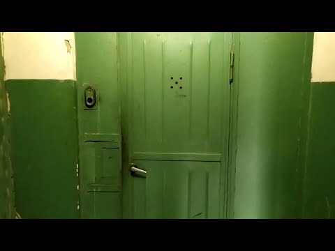 Видео: (КМЗ-58) Распашной лифт (Никопольский-1967 г.в), город Саратов, (г/п 350кг, 0,65 м/с), (раритет)