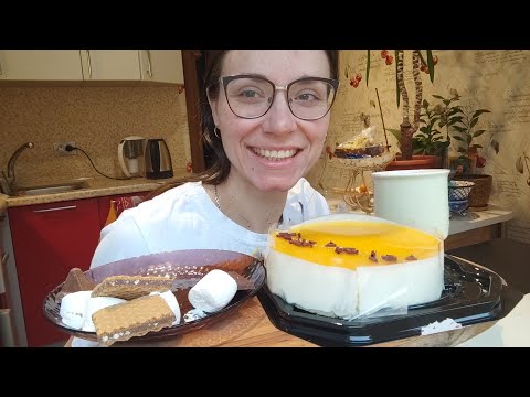 Видео: Торт Маракуйя "ВкусВилл" // Мукбанг // советское кино // Вадим Михеенко