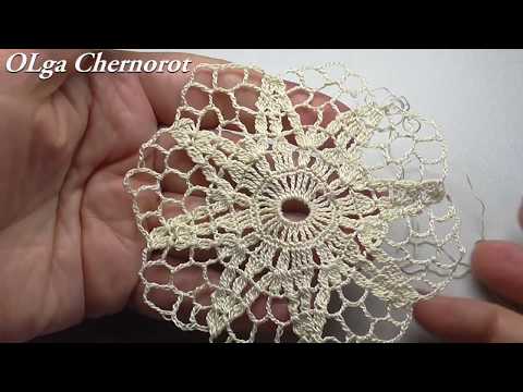 Видео: Шикарный шестиугольник крючком