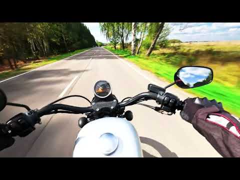 Видео: Harley Davidson Sportster 1200 и Kawasaki Versys 650 в Клёново Часть 1