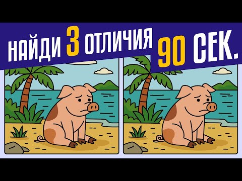 Видео: 🕵️‍♀️ Найди 3 Отличия | 🧩 Проверь наблюдательность! ⏰ | Quiz Portal #11