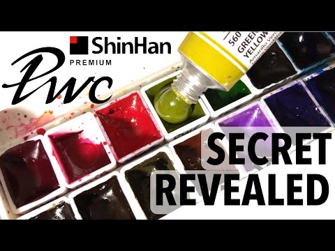 Видео: Тсс... Акварельные краски Shinhan PWC