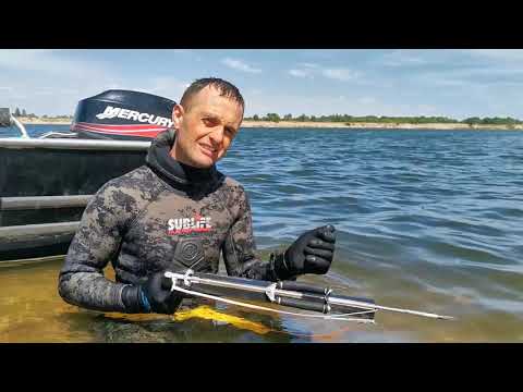 Видео: Подводное ружье "Scorpida". Тестирование.