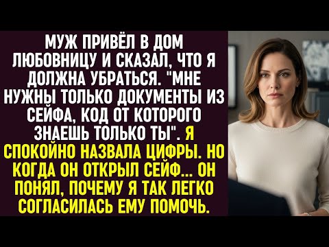 Видео: Муж выгнал меня ради любовницы и попросил код от сейфа. Когда он открыл его, всё стало ясно.