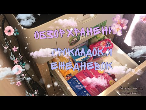 Видео: МОЁ МИНИ ХРАНЕНИЕ ПРОКЛАДОК И ЕЖЕДНЕВОК😌🧩🍂//Между нами,подружками