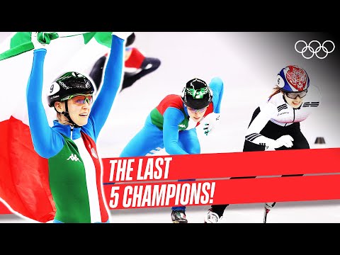Видео: Женщины, 500 м, шорт-трек, конькобежный спорт ⛸ Последние 5 чемпионов! 🥇