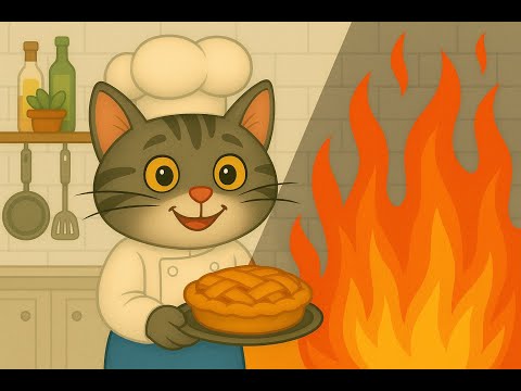 Видео: Котик-кухар та пожежа в лісовій кав'ярні 🔥 | Казка про безпечну поведінку під час пожежі