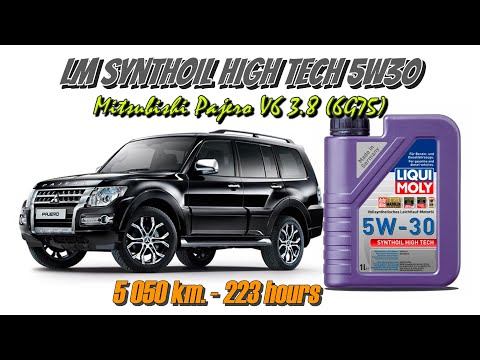 Видео: LM Synthoil High Tech 5w30 (отработка из Pajero V6 (6G75, 3.8) - 5 050 км., 223 моточаса, ГБО).