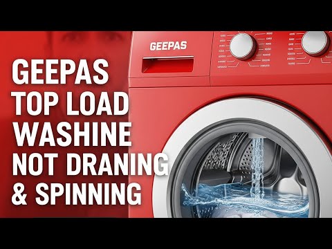 Видео: Стиральная машина Geepas с вертикальной загрузкой не отжимает и не сливает воду? Вот решение, о к...