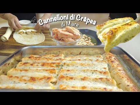 Видео: БЛИНЧИКИ С МОРСКИМ КРЕМОМ КАННЕЛЛОНИ С Лососем и Креветками 🍤