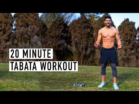 Видео: 20-минутная тренировка Табата на всё тело (с разминкой) | Эш Кроуфорд