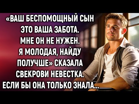 Видео: Ваш сын, теперь это ваша забота, сказала свекрови невестка. Если бы она только знала...