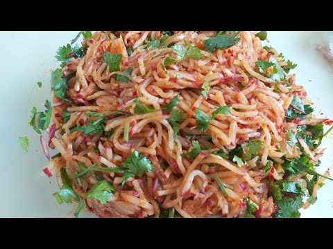 Видео: КАКОЙ ЖЕ ОН ВКУСНЫЙ - САЛАТ ИЗ РЕДИСКИ ПО-КОРЕЙСКИ.