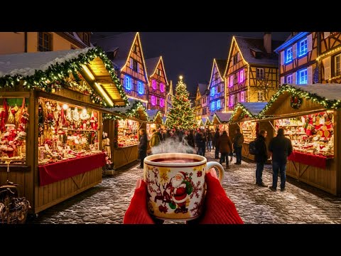 Видео: Самая волшебная рождественская ярмарка в Кольмаре! Вы не поверите, сколько огней! 🎄✨
