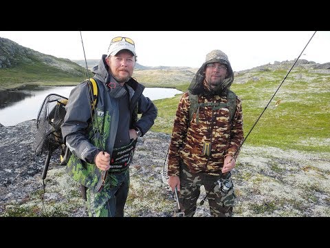 Видео: В краю заполярных озёр. РЫБАЛКА на Кольском полуострове. Ловля кумжи на спиннинг