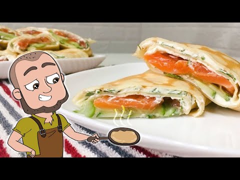 Видео: БЛИНЫ с КРАСНОЙ РЫБОЙ и сыром ФИЛАДЕЛЬФИЯ  (Toony Cook)
