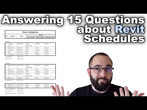 Видео: Учебное пособие по Revit Schedule