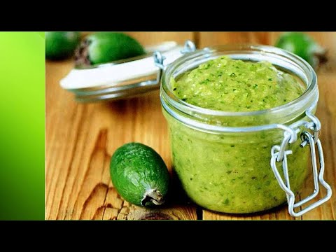 Видео: Фейхоа с сахаром рецепт - быстро и  просто! А  как кушать фейхоа правильно?