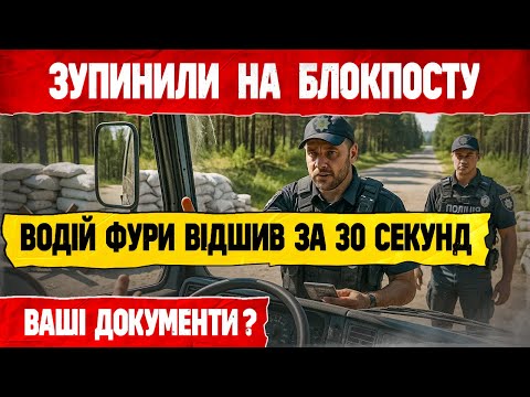 Видео: ВОДІЙ ВІДШИВ КОПА ЗА ЗУПИНКУ НА БЛОКПОСТУ МІФІЧНИЙ НАКАЗ.