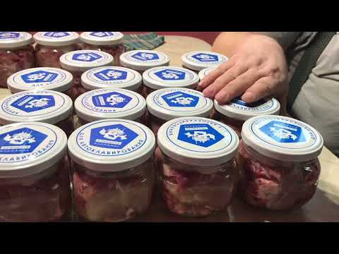 Видео: Тушёнка из говядины с жареным луком! ГОТОВИМ ДОМА